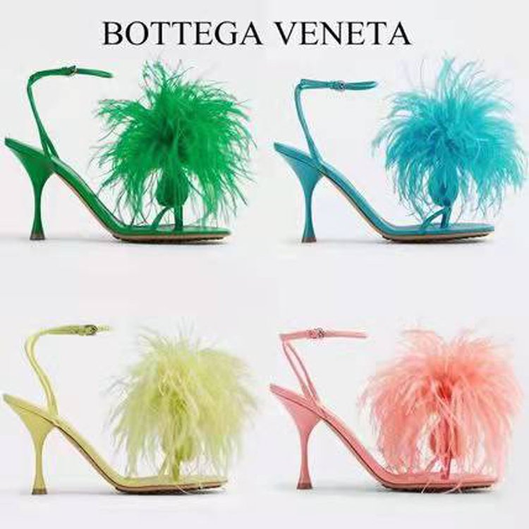 Kandee Feathered Heels